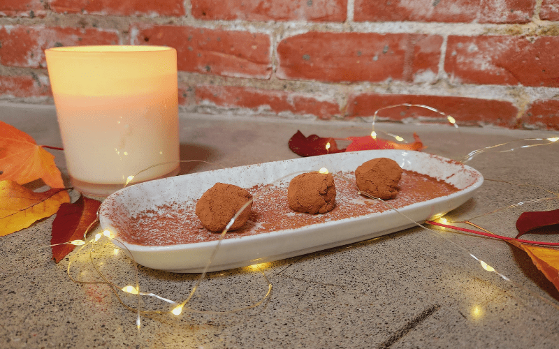 pumpkin chocolate truffles