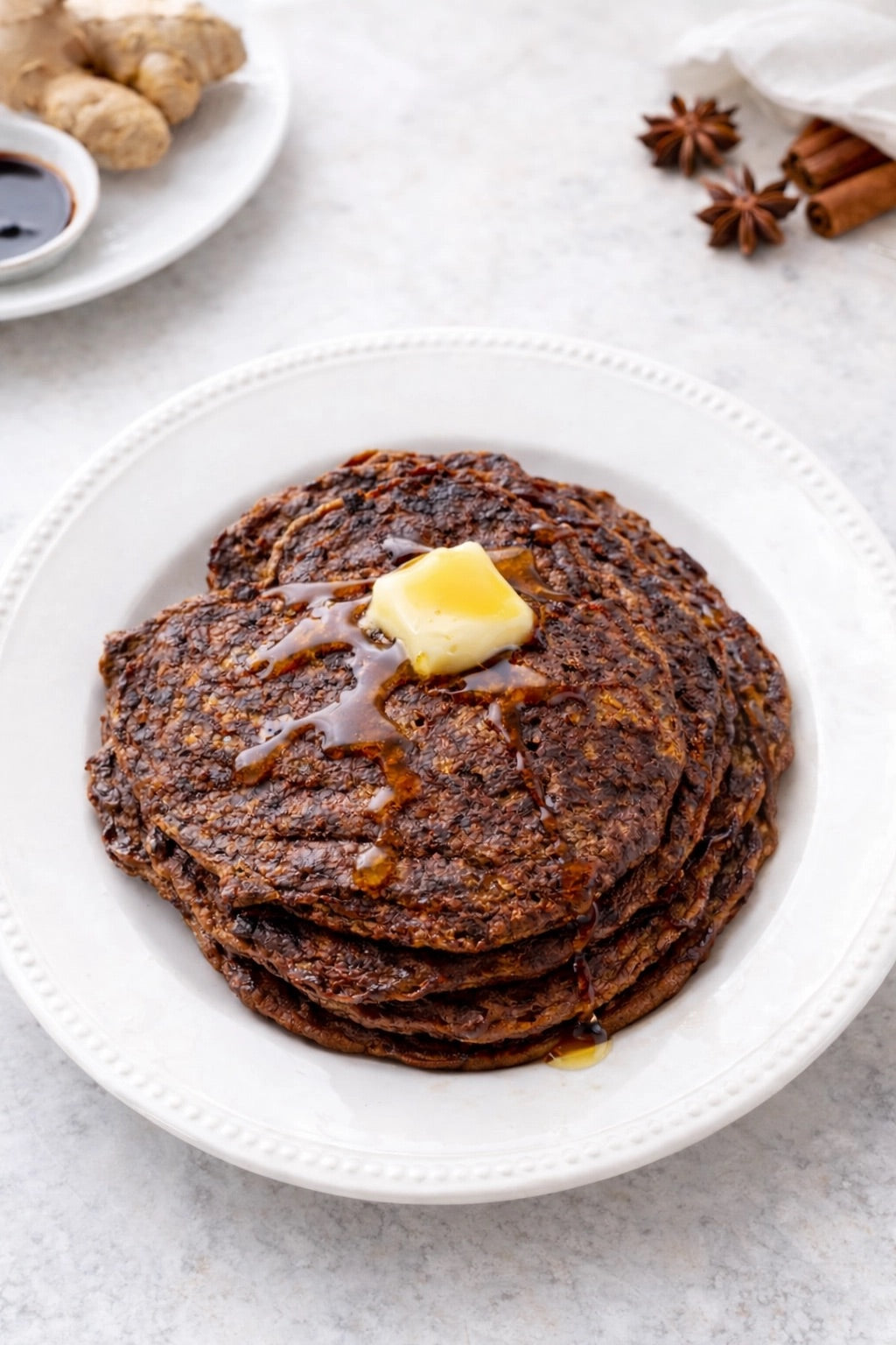 Gingerbread Protein Pancakes