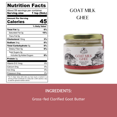 Goat Milk Ghee (Clarified Butter)