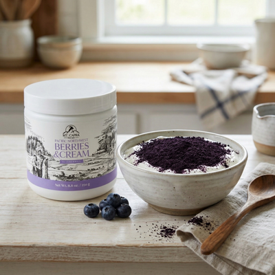 Pacific Northwest Blueberries and Cream