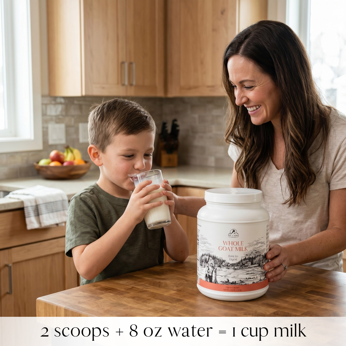 Goat Milk Powder - CapraMilk™ | Whole & Non-Fat | Mt. Capra