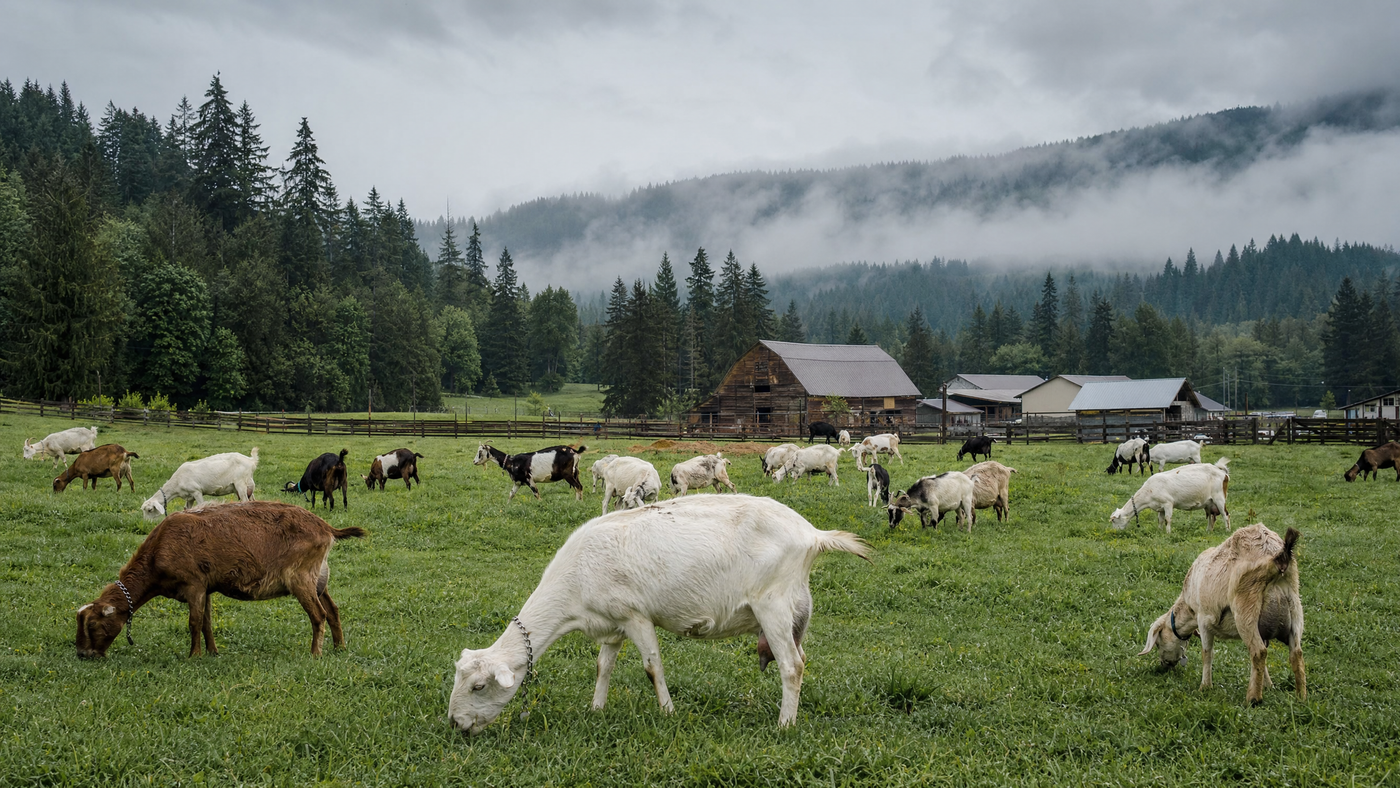 Mt. Capra farm in Washington State