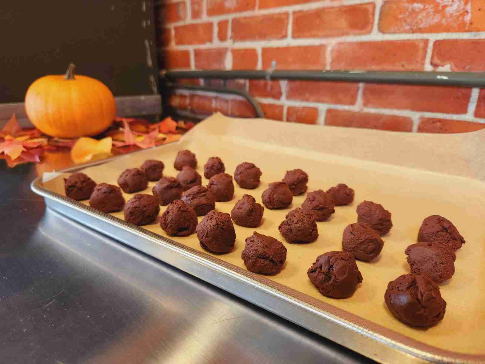 freshly formed truffles